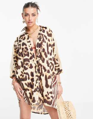 oversize tierfellmuster animalier