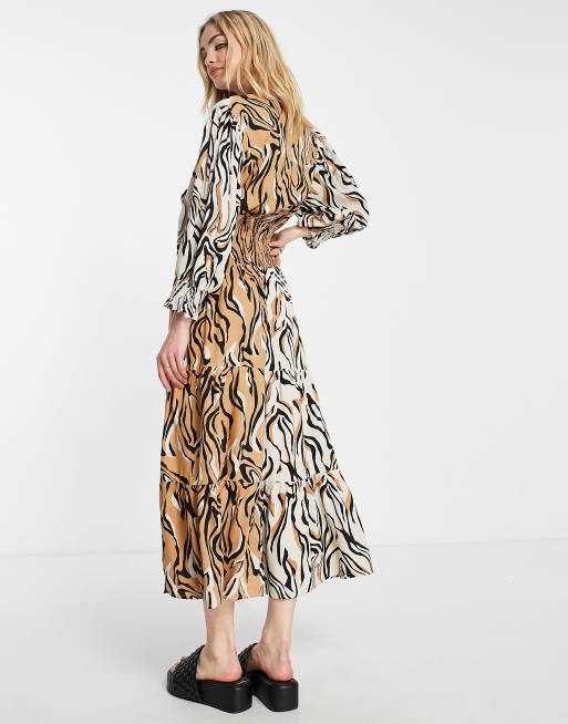 Zebra print hotsell dress river island