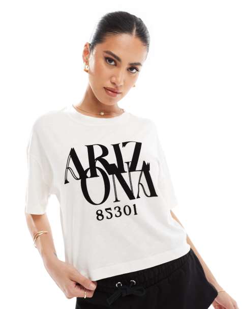 River Island Arizona print t-shirt in cream - view 1