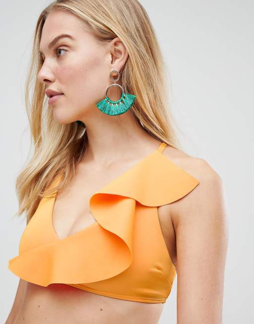 River Island – Asymetryczny top z falbanką, 3 z 4