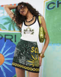 [River Island] River Island ATLAS sequin sol mini skirt in green 8 GREEN