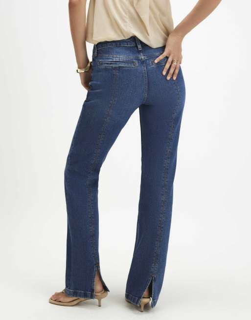River Island Back split seam bootcut jeans in denim , 4 of 4