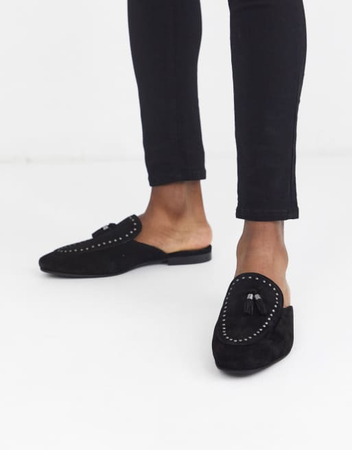 river island backless loafers