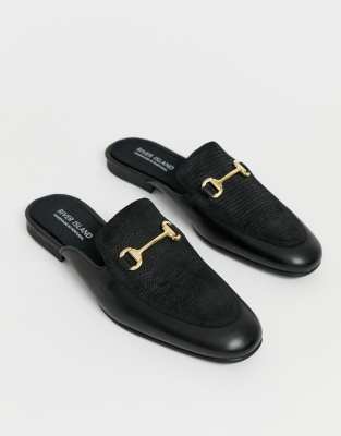 river island backless loafers