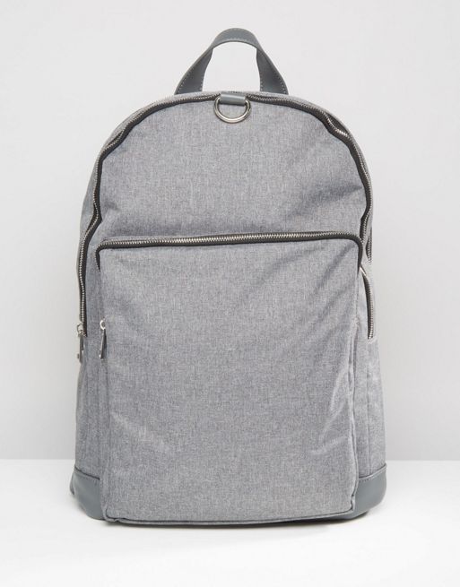 River Island Backpack In Grey | ASOS