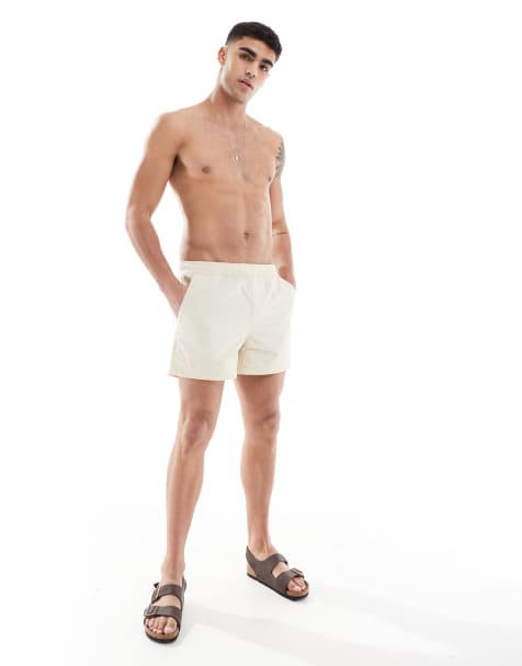 River Island – Badehose in Ecru - view 1