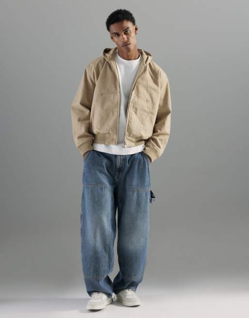 River Island Baggy fit jeans in blue - medium