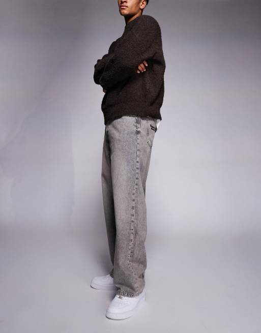 River Island baggy jeans in grey, 2 of 5