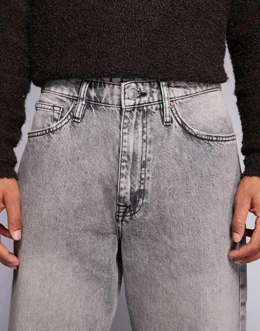 River Island baggy jeans in grey, 4 of 5