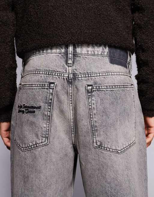 River Island baggy jeans in grey, 5 of 5