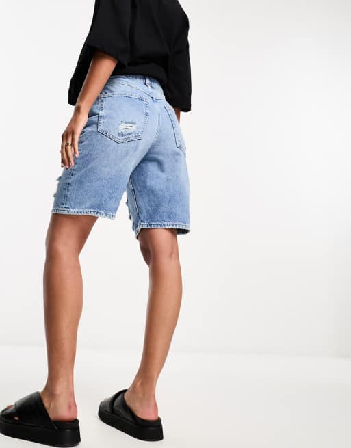 River island jean shorts sale