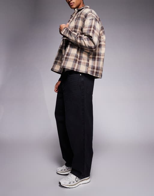 River Island baggy washed jeans in black, 2 of 5