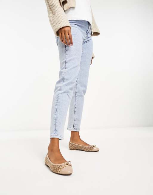 River Island ballet pumps in brown 