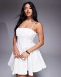 [River Island] River Island bandeau corset mini dress in white 14 WHITE