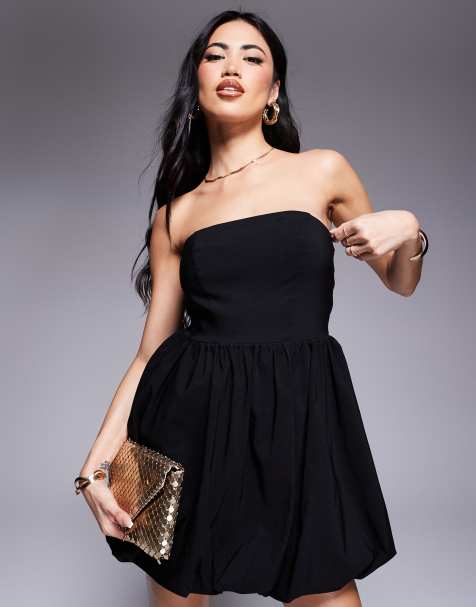 River Island bandeau mini dress in black - view 1