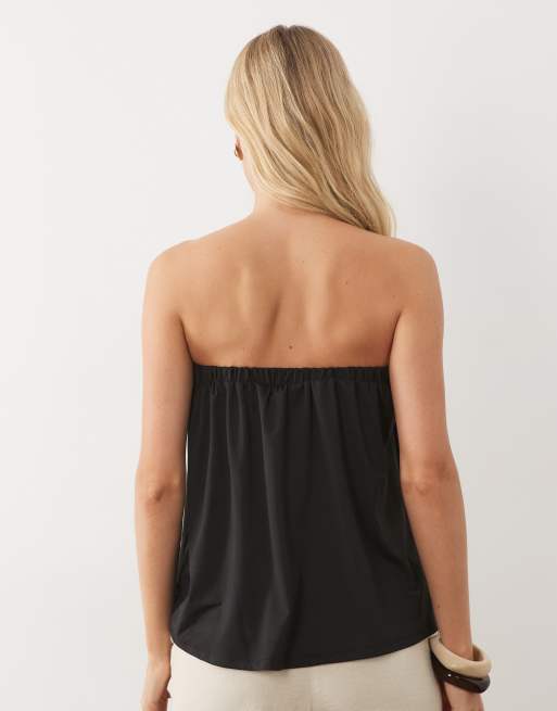River Island bandeautopp i svart, 4 av 4