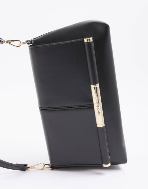 River Island Bar front clutch bag in black, 3 of 4