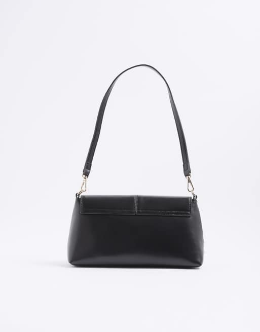 River Island Bar front clutch bag in black, 4 of 4