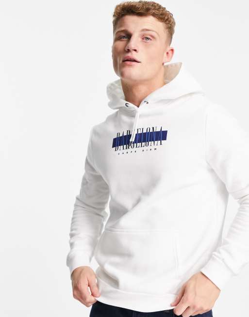 River island 2025 white hoodie