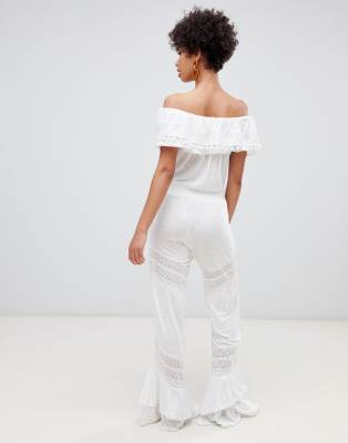 river island white jumpsuit