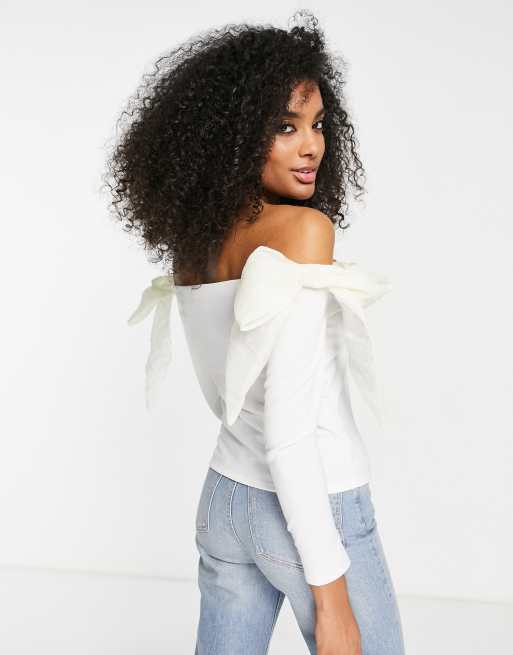 Bardot top river island new arrivals