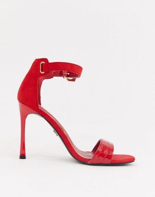 river island red sandals