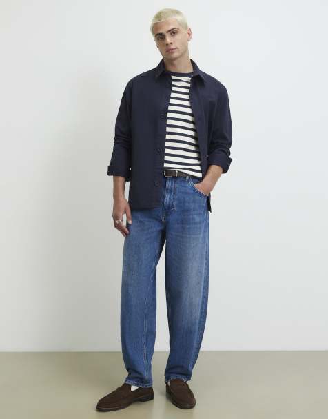 River Island Barrel jeans in denim - dark - view 1