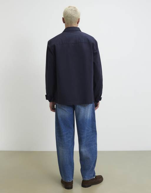 River Island Barrel jeans in denim - dark, 4 of 4