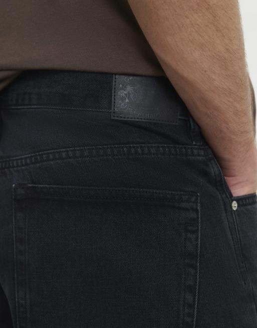 River Island Barrel leg jeans in black, 4 of 4