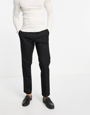 River Island barrelled chinos in black - ASOS Price Checker