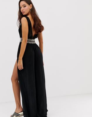 black beach jumpsuit