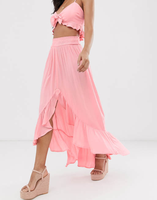 River island beach skirt top