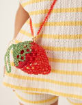 [River Island] River Island beaded strawberry bag in red One Size RED