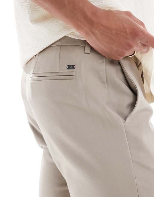 River Island – Beige chinos med smala ben, 3 av 5