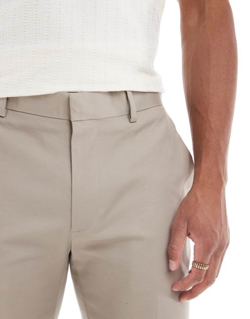 River Island – Beige chinos med smala ben, 4 av 5