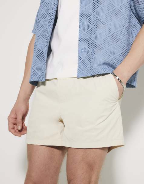 River Island Beige pack of 2 swim shorts in multi colour - view 1