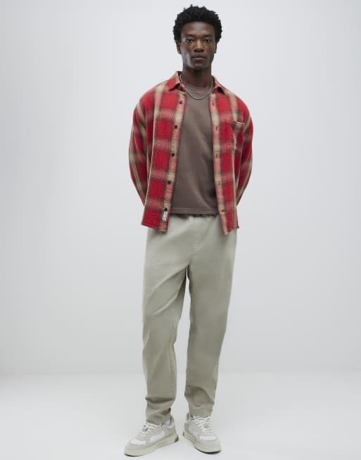 River Island Beige pull on joggers in stone - light