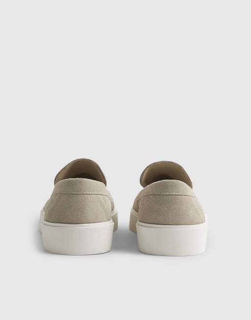 River Island Beige suede loafers in stone , 4 of 4