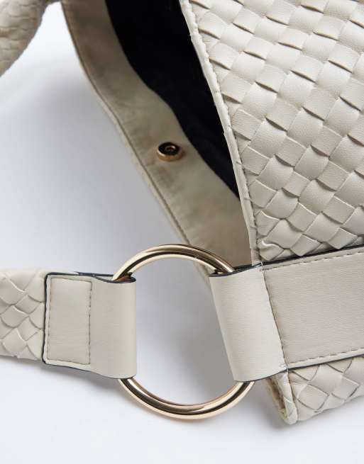 River island beige slouch bag sale