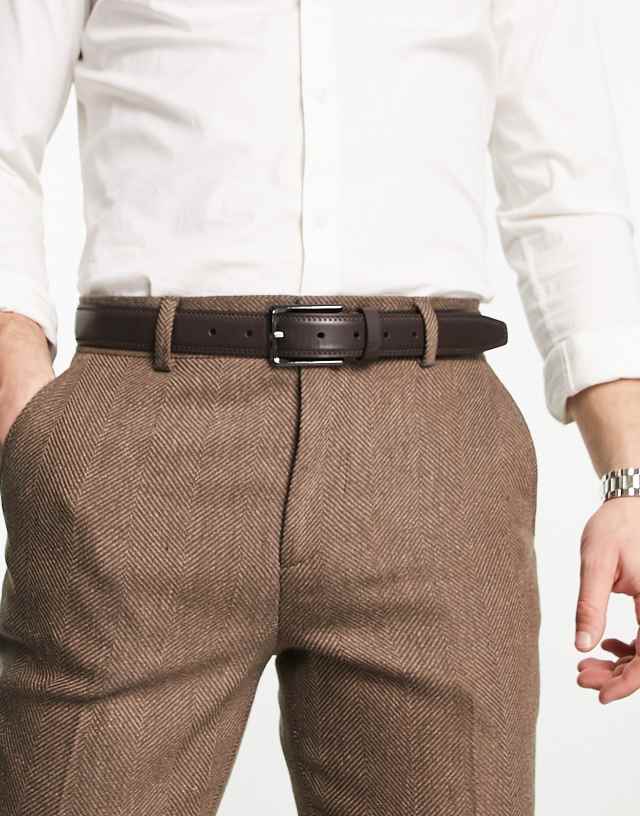 River Island belt in dark brown