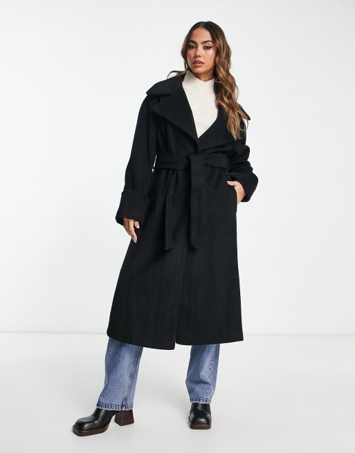 River island store black coat