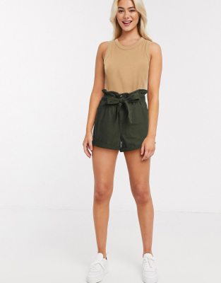 khaki mom shorts