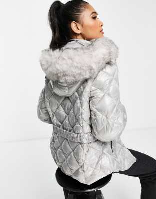 river island padded coat