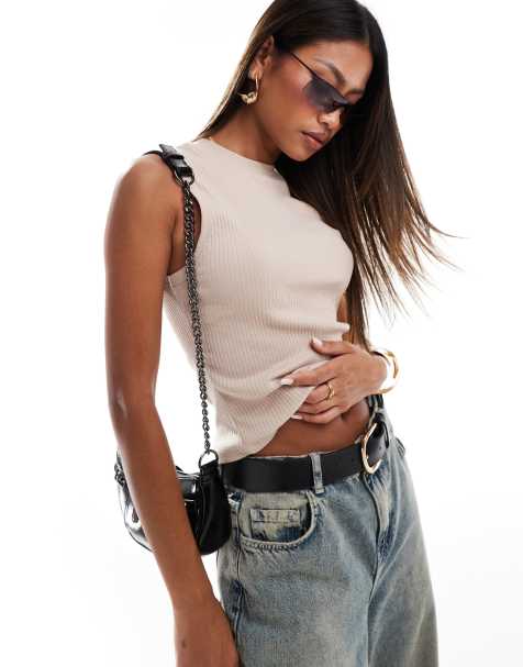 River Island – Beżowy top bez rękawów - view 1