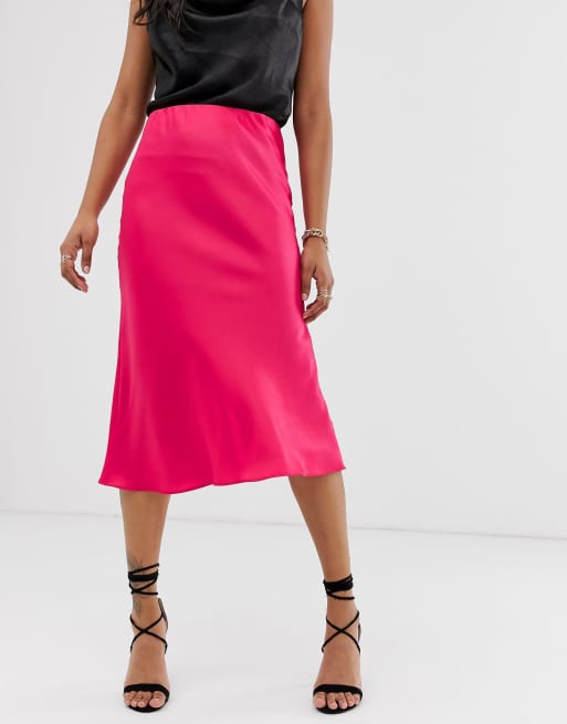 Pink midi 2024 skirt river island