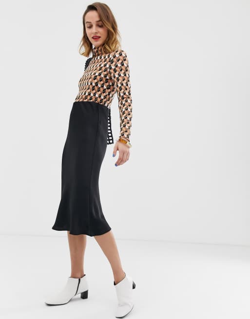 Bias cut 2025 skirt river island