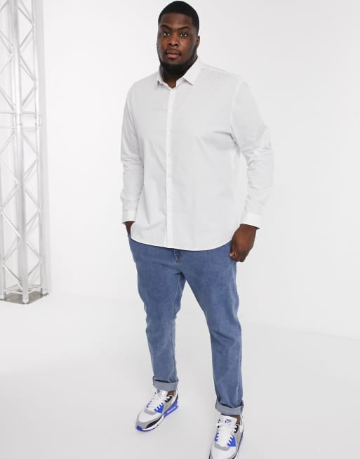 River Island Big and Tall shirt in white