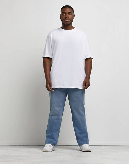 River & Tall baggy in blue | ASOS