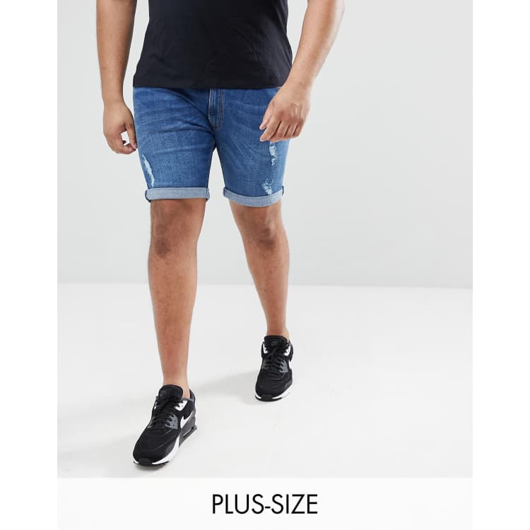 Big and tall hot sale denim shorts