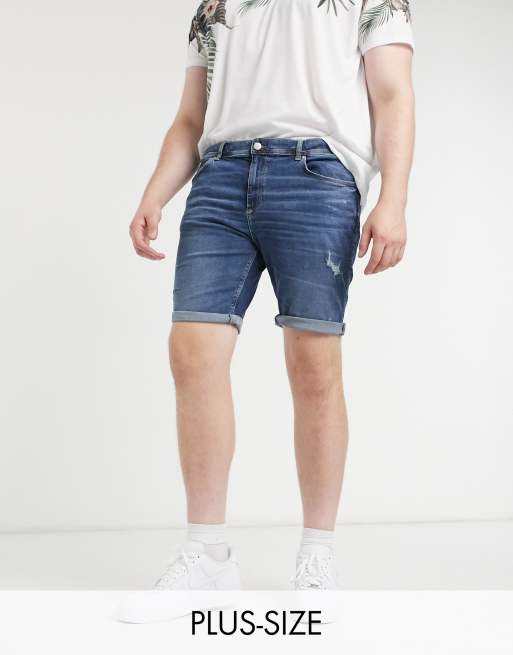 Big and tall cheap distressed shorts